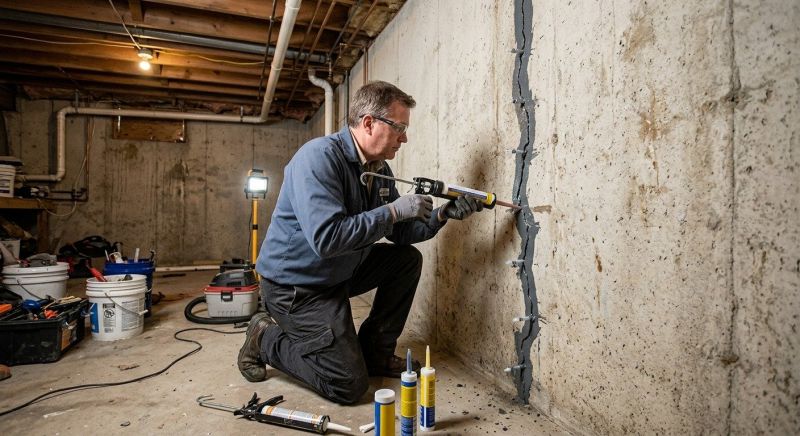 Basement Crack Repair in Olney, MD