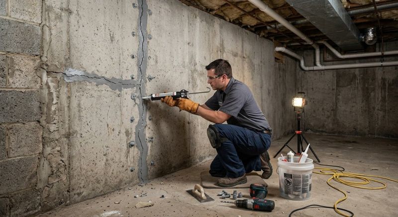 Basement Crack Repair in Olney, MD