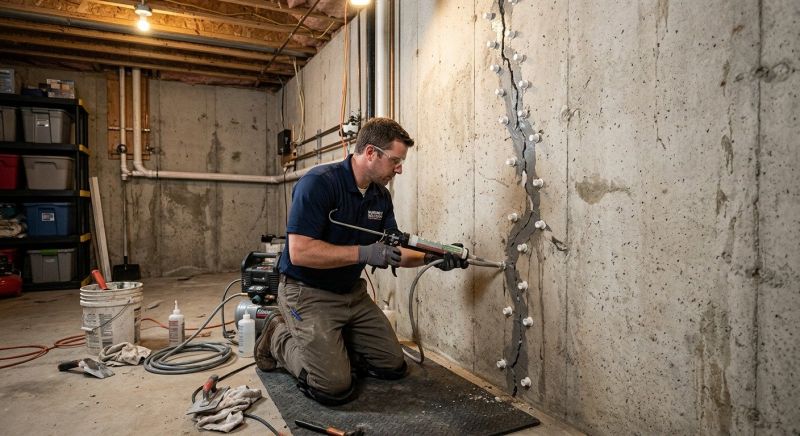 Basement Crack Repair in Olney, MD