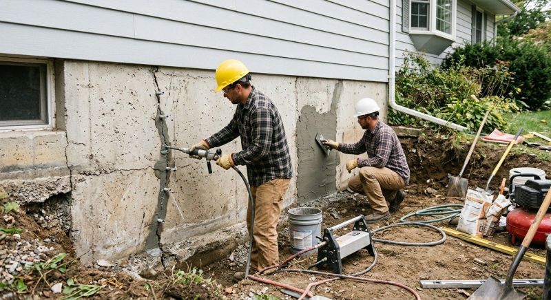 Basement Foundation Repair in Frederick County, MD
