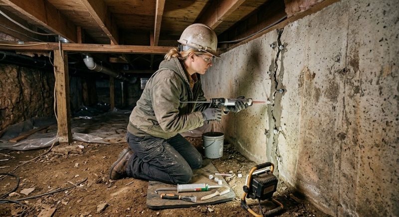 Concrete Foundation Repair in Howard County, MD