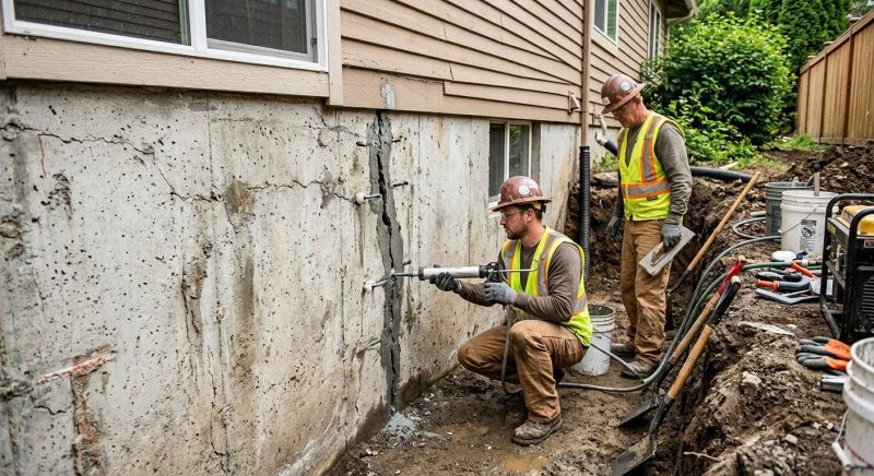 Cracked Foundation Repair in Bethesda, MD