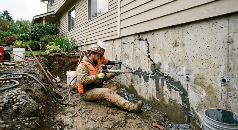 Cracked Foundation Repair in Brookeville, MD