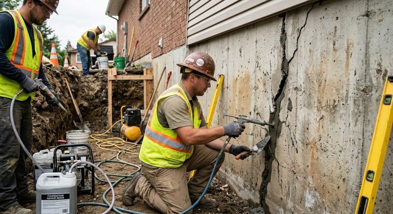 Cracked Foundation Repair in Elkridge, MD