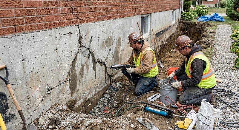Cracked Foundation Repair in Frederick, MD