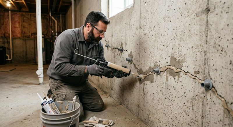 Cracked Foundation Repair in Frederick, MD