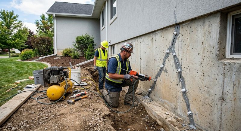 Foundation Crack Repair in Falls Church, VA