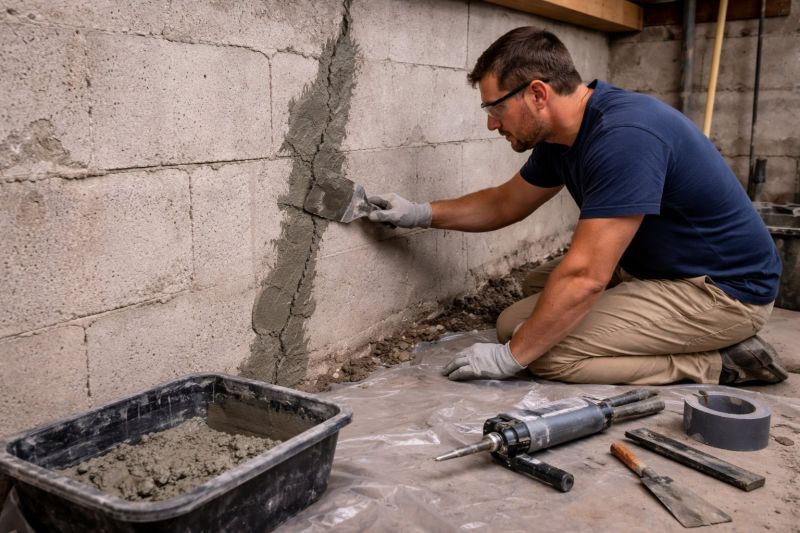Foundation Crack Repair in Gaithersburg, MD