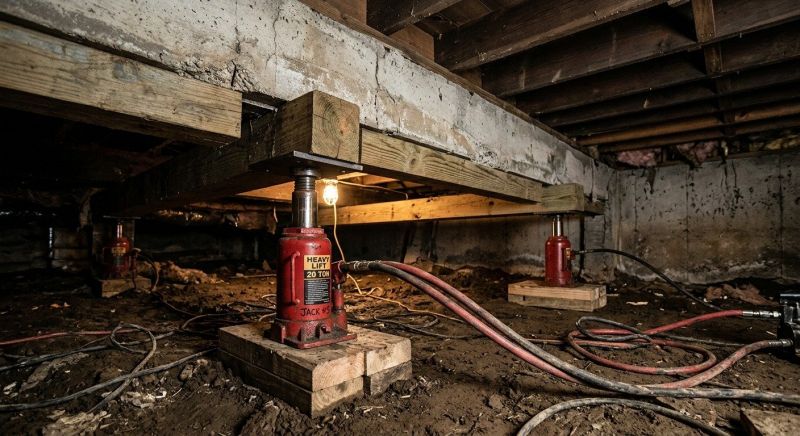 Foundation Jacking in Brookeville, MD