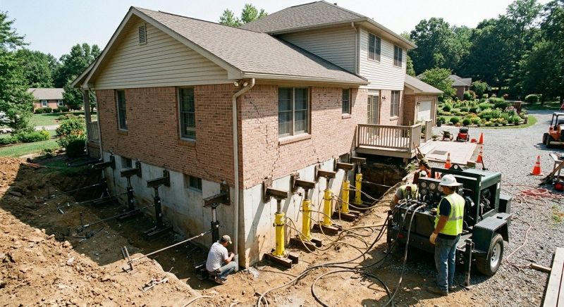Foundation Jacking in Clarksburg, MD