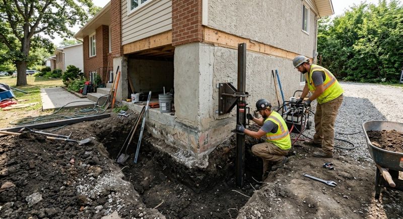 Foundation Pier Repair in Olney, MD
