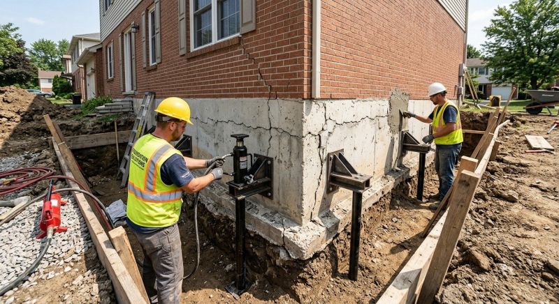 Foundation Pier Repair in Olney, MD