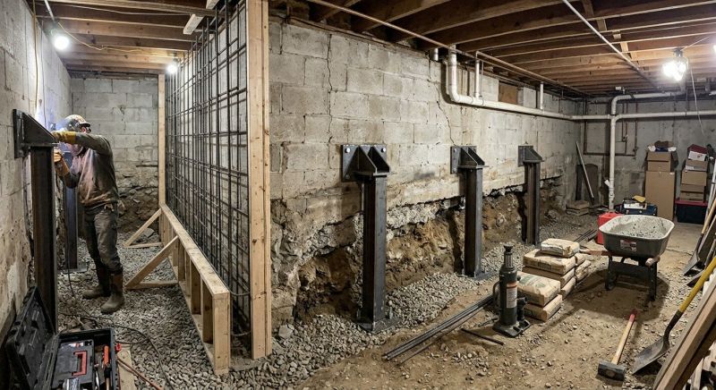 Foundation Stabilizing in Capitol Heights, MD