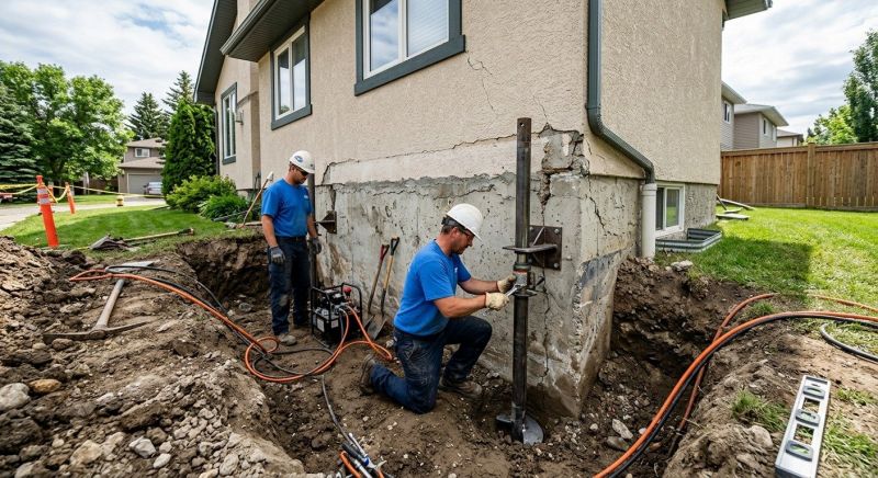 Helical Piers Installation in Olney, MD