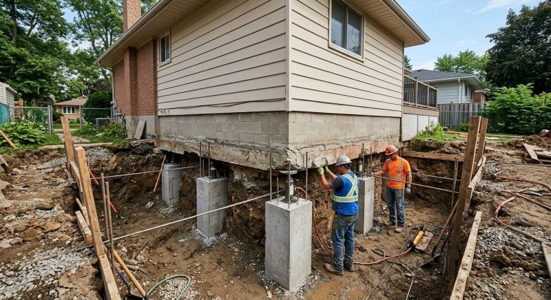 House Underpinning in Olney, MD
