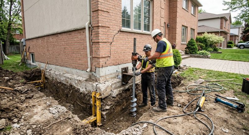 Sinking Foundation Repair in Alexandria, VA