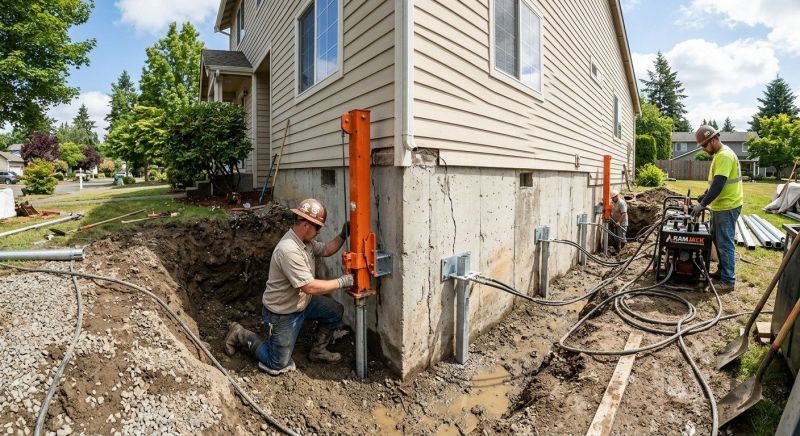 Sinking Foundation Repair in Cabin John, MD
