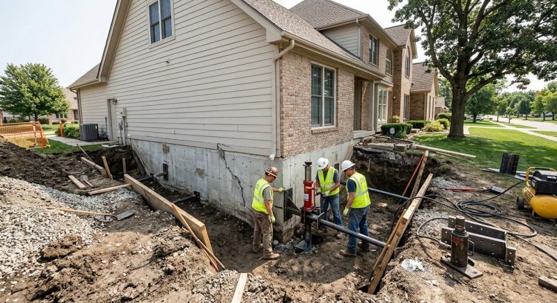 Sinking Foundation Repair in Crofton, MD
