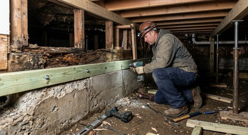 Sinking Foundation Repair in Fairfax County, VA