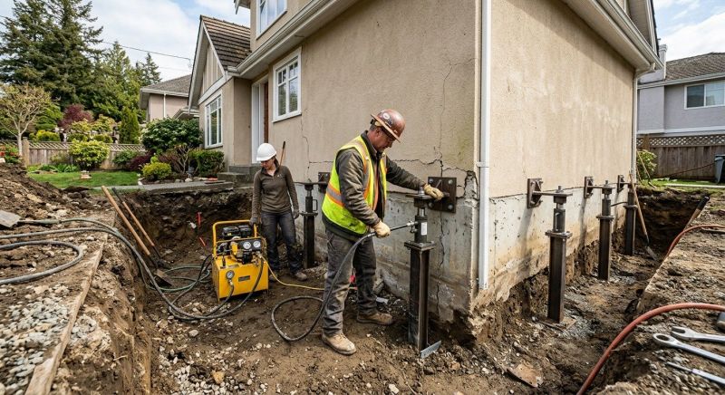 Sinking Foundation Repair in Glen Burnie, MD